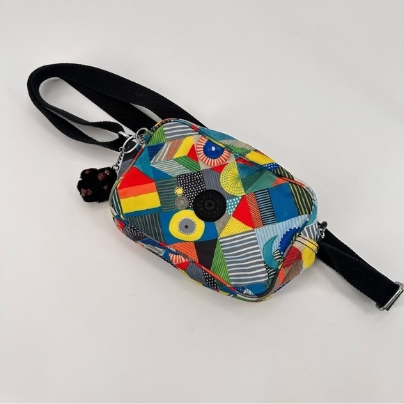 Kipling Multicolor Geometric Crossbody Belt Bag - Picture 1 of 4